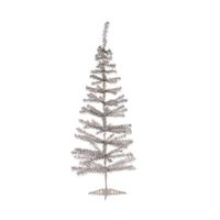 Kleine zilveren kerstboom van 120 cm