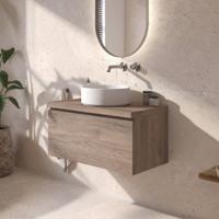 Ben Tendenza badmeubel incl. afdekblad 80x46x42cm congo bruin