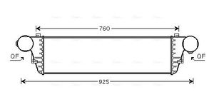 Intercooler, inlaatluchtkoeler MS4380