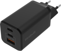 BlueBuilt Power Delivery + Quick Charge Oplader met 3 Usb Poorten 65W Zwart - thumbnail