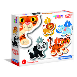 Clementoni My First puzzelset wilde dieren - 2 + 3 + 4 + 5 stukjes