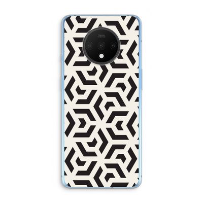 Crazy pattern: OnePlus 7T Transparant Hoesje