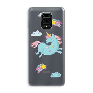 Vliegende eenhoorn: Xiaomi Redmi Note 9 Pro Transparant Hoesje