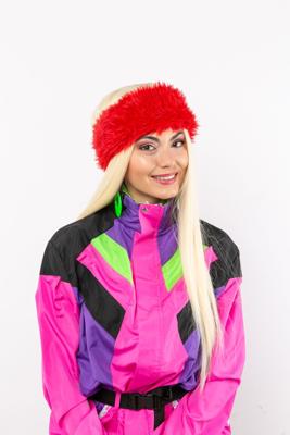 Party Hoofdband Pluche Rood