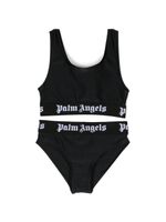 Palm Angels Kids bikini à bandes logo - Noir