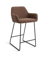 Jesper Home Barkruk 'Hiroo' Slide Black, kleur Rustic Rye (zithoogte 65cm)