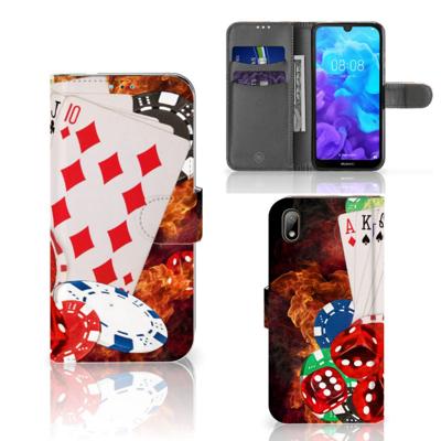 Huawei Y5 (2019) | Wallet Case | met Pasjes | Casino