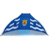 Beachshelter windscherm blauw Zeeland vlag 270 x 120 cm