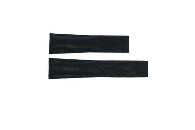 Horlogeband Tag Heuer FC6183 Leder Blauw 22mm
