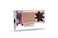QNAP DUAL M.2 PCIE SSD+SINGLE PORT 10GbE QM2-2P10G1TB - thumbnail