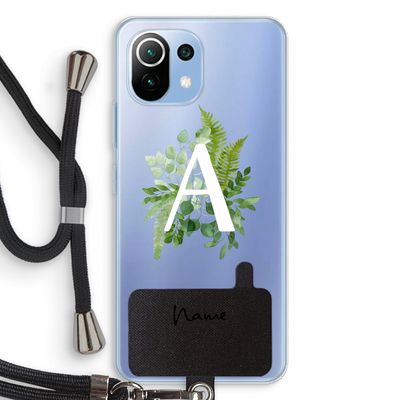 Green Brush: Xiaomi Mi 11 Lite Transparant Hoesje met koord