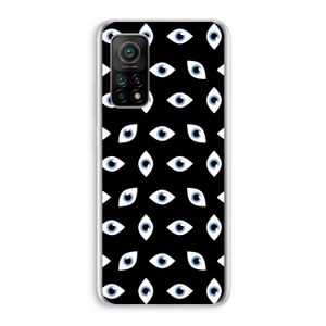 Eyes pattern: Xiaomi Mi 10T 5G Transparant Hoesje
