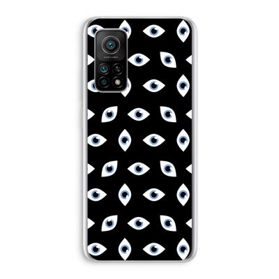 Eyes pattern: Xiaomi Mi 10T 5G Transparant Hoesje