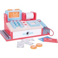 Bigj Houten kassa met scanner, 30dlg. Bigj Houten kassa met scanner, 30dlg.