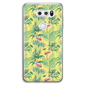 Flamingo party: LG V30 Transparant Hoesje