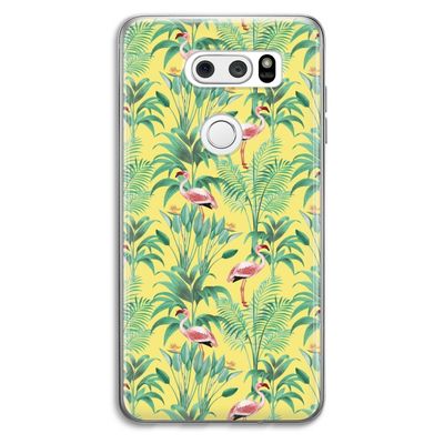 Flamingo party: LG V30 Transparant Hoesje