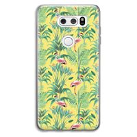 Flamingo party: LG V30 Transparant Hoesje