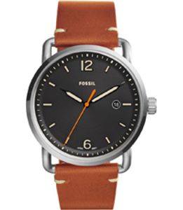 Horlogeband Fossil FS5328 Leder Bruin 22mm