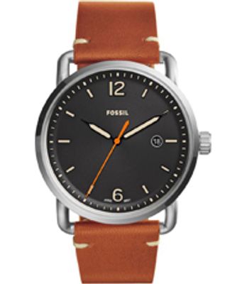 Horlogeband Fossil FS5328 Leder Bruin 22mm