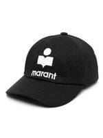 MARANT embroidered-logo cotton cap - Noir