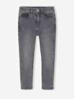 Slim meisjesjeans smal grijs
