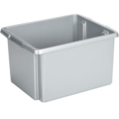 Sunware Opslagbox Nesta - kunststof - 32L - grijs - 45 x 36 x 24 cm