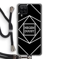 Negenduust geometrisch: Samsung Galaxy A12 Transparant Hoesje met koord