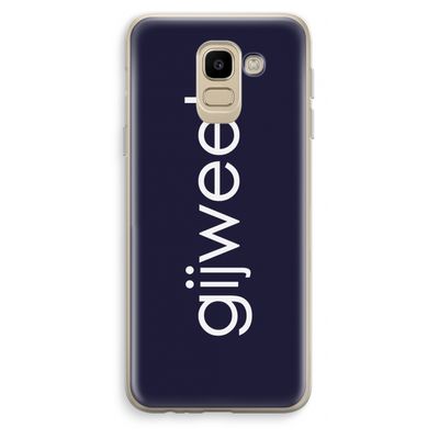Gijweet: Samsung Galaxy J6 (2018) Transparant Hoesje
