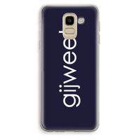 Gijweet: Samsung Galaxy J6 (2018) Transparant Hoesje