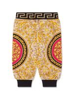 Versace Kids pantalon en jersey à imprimé baroque - Rose - thumbnail