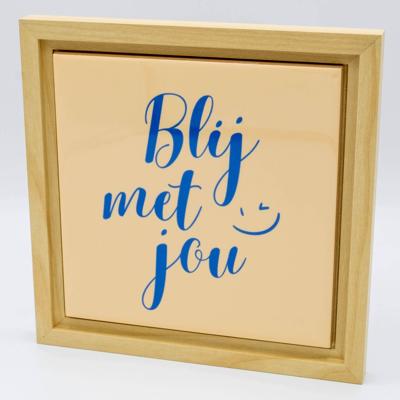 Tegeltje met tegellijst maken