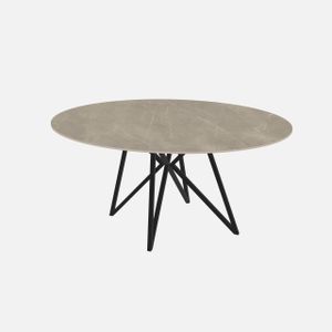 Calacatta Stone Grey Lidia Rond 160 x 160 Mat Nee, geen extra poedercoating