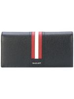 Bally portefeuille long à bande contrastante - Noir