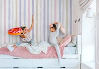 Behang Delicate Stripes Rol Multi Lila