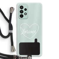 Forever heart pastel: Samsung Galaxy A52s 5G Transparant Hoesje met koord