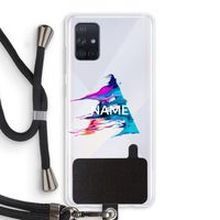 Abstract Spectrum: Samsung Galaxy A71 Transparant Hoesje met koord