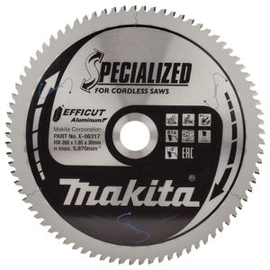 Makita Accessoires Zaagb alu 260x30x1,85 81T -3G - E-06317 - E-06317