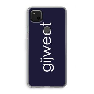 Gijweet: Google Pixel 4a Transparant Hoesje