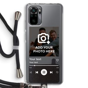Music Player: Xiaomi Redmi Note 10 Pro Transparant Hoesje met koord