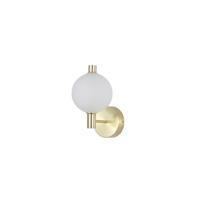 Searchlight Design wandlampLuminique goud met wit glas - 69411-1SB