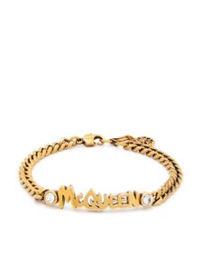 Alexander McQueen bracelet Graffiti en chaîne - Or