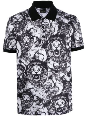 Billionaire polo à imprimé graphique all-over - Blanc