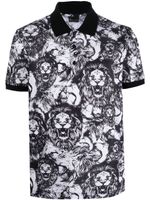 Billionaire polo à imprimé graphique all-over - Blanc