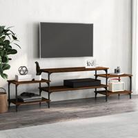 Tv-meubel 197x35x52 cm bewerkt hout bruin eikenkleur - thumbnail