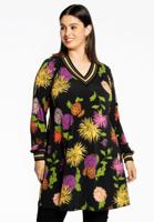 Yoek Tuniek wide bottom CHRYSANT | Zwart | Maat 58/60