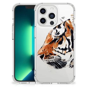 Back Cover iPhone 13 Pro Max Watercolor Tiger