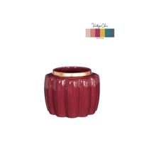 Bloempot Pouff kers Ø9,5xH7,6cm