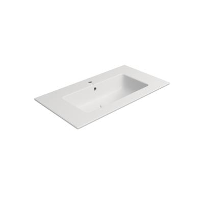 Wastafel Keramiek Sapho Pura 82x46 cm Mat Wit