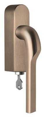 Formani Rivio by Gensler GL100-DKLOCK-O draaikiepgarnituur afsluitbaar linksdraaiend - PVD licht brons