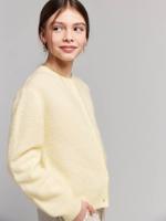 Vestje met knopen lichtgeel